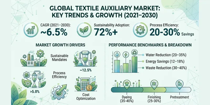 Textile Auxiliary Market 2026: 6.4% CAGR, $33.9B Valuation & Key Growth  Metrics 
